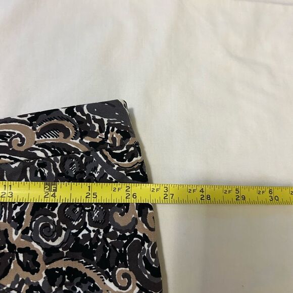 NWOT Isaac Mizrahi Live! 24/7 Stretch Paisley Pants size 32W - Picture 7 of 10